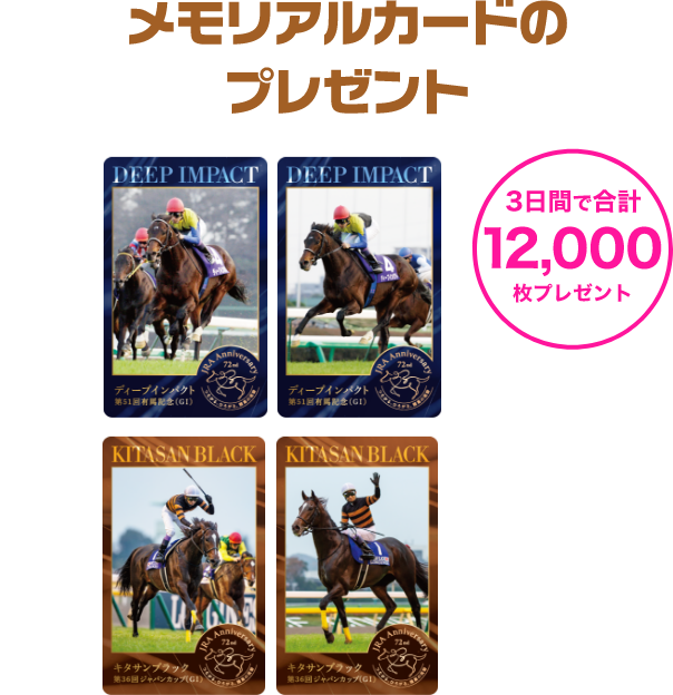 メモリアルカードのプレゼント