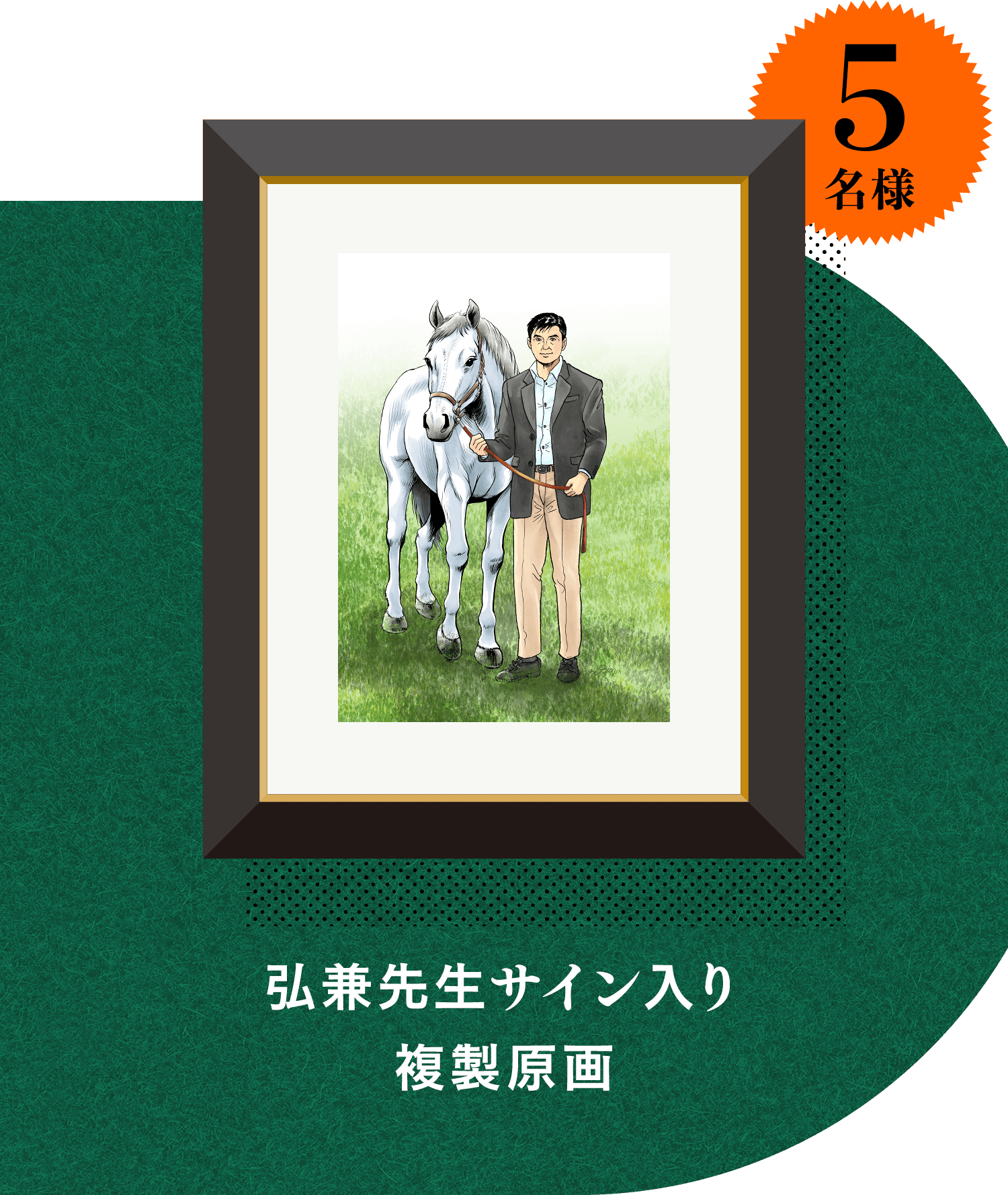 5名様 弘兼先生サイン入り複製原画