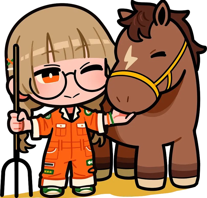 生産牧場スタッフのイメージイラスト
